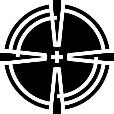 Hedef simgesi, vektör illüstrasyonu