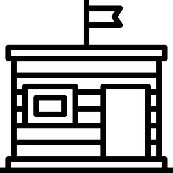 建筑概念图形图标矢量插图 — 图库矢量图片