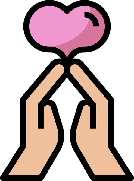 Charity Symbol Vektorillustration — Stockvektor