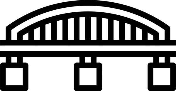 Значок Моста Векторная Иллюстрация — стоковый вектор