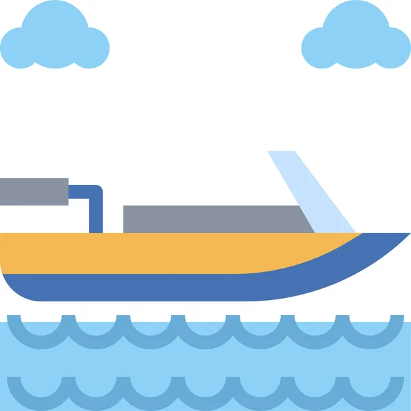 Boat Icon Vector Illustration — Stock Vector