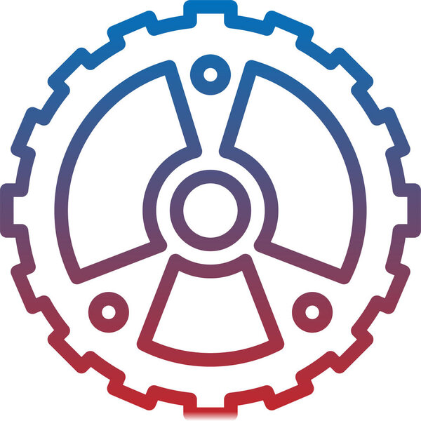 Bike cogwheel icon, vector illustration