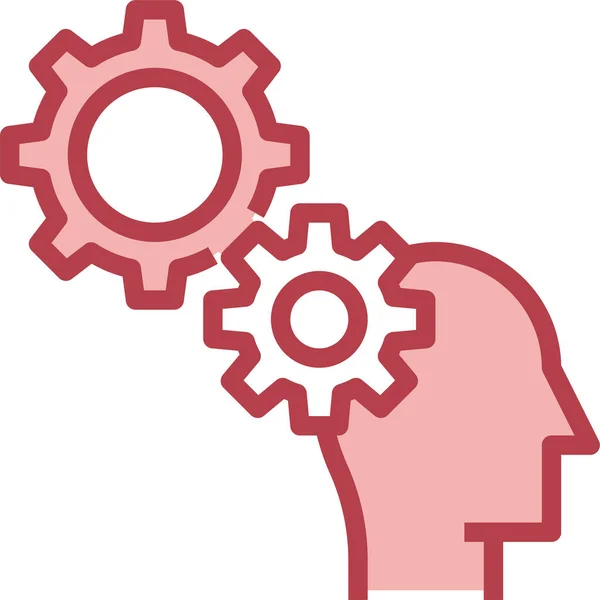 Brain Knowledge Concept Icon Vector Illustration — Stock Vector