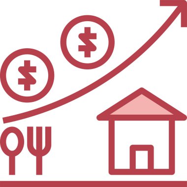 Bankacılık simgesi, vektör illüstrasyonu 