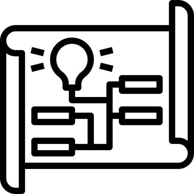 fikir simgesi, vektör illüstrasyonu