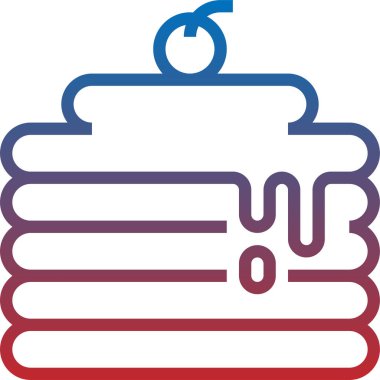 yiyecek ve içecek konsepti vektör modern resimleme simgesi 