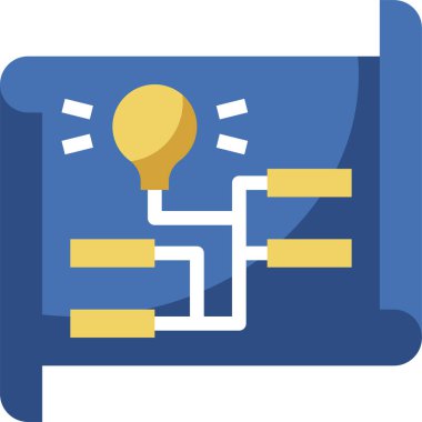 fikir simgesi, vektör illüstrasyonu