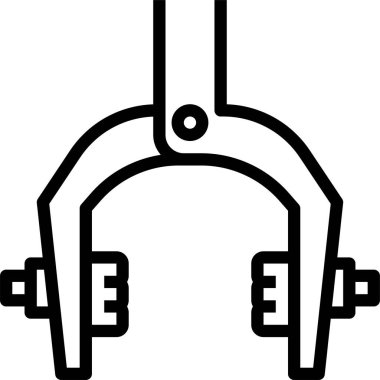 Kaliper simgesi, vektör illüstrasyonu