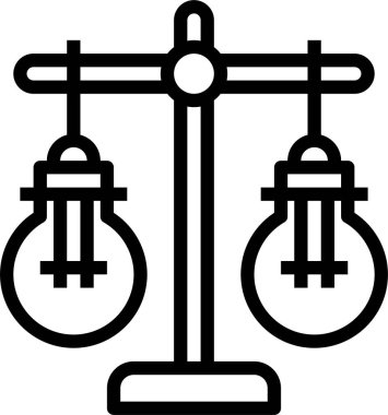 Genel fikir simgesi, vektör illüstrasyonu