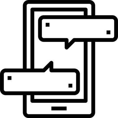 Sohbet simgesi vektör illüstrasyonu