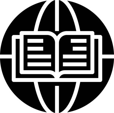 kitap simgesi, vektör illüstrasyonu