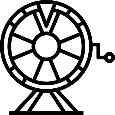 Kumarhane tekeri simgesi, vektör illüstrasyonu