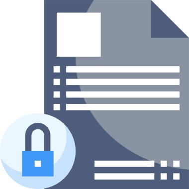 Dijital sözleşme simgesi, vektör illüstrasyonu