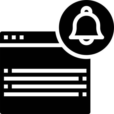 bildirim simgesi vektör illüstrasyonu 