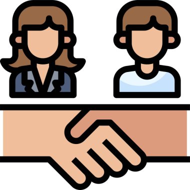 kadın simge vektör illüstrasyonu