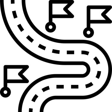 Yol yolu konumu konum konsept vektör illüstrasyon simgesi 