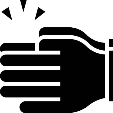 Alkış simgesi, vektör illüstrasyonu