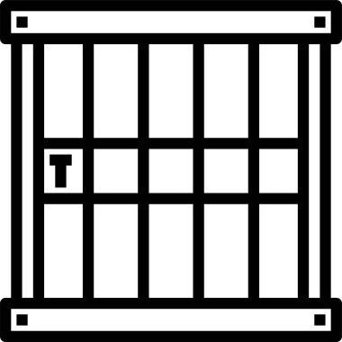 hapishane konsepti vektör illüstrasyonu