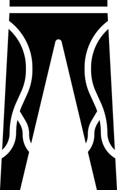 pantolon simgesi, vektör illüstrasyonu