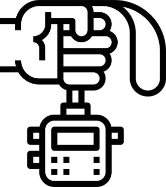 Stopwatch, uygulamalar ve web siteleri için zamanlayıcı düz vektör simgesini durdur