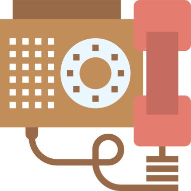 Yönetmen telefon simgesi, vektör illüstrasyonu