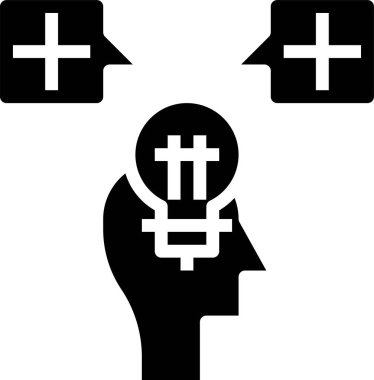 pozitif psikoloji vektör illüstrasyonu 