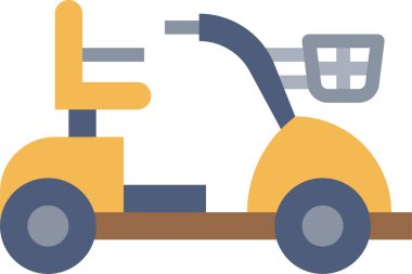 tekerlekli sandalye ikonu vektör illüstrasyonu 