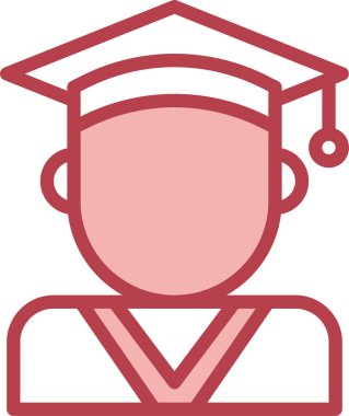 Öğrenci simgesi, vektör çizimi