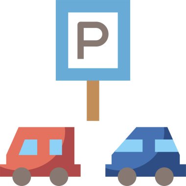 Simge vektör otopark