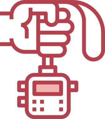 Stopwatch, uygulamalar ve web siteleri için zamanlayıcı düz vektör simgesini durdur