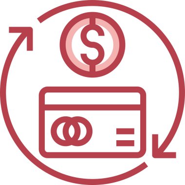 Kredi kartı vektör simgesi