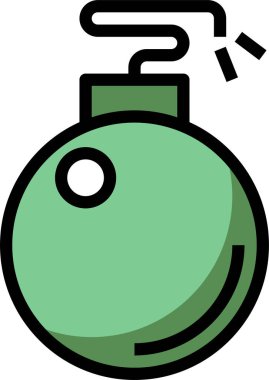 bomba simgesi, vektör illüstrasyonu