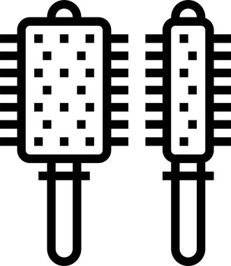 Kuaför Dükkanı kutsal kişilerin resmi, vektör çizim  