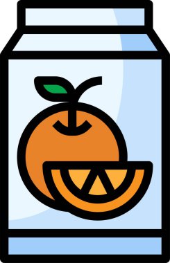 yiyecek ve içecek konsepti vektör modern resimleme simgesi 