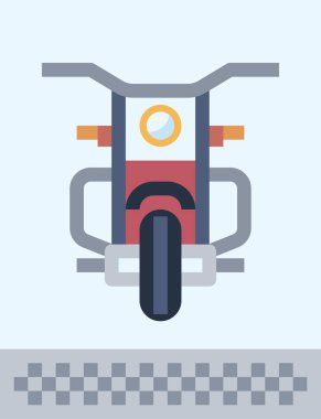 Bisiklet simgesi, vektör illüstrasyonu