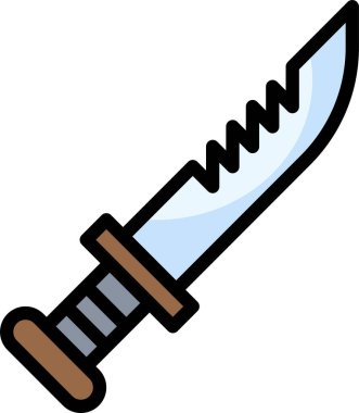 bıçak simgesi vektör illüstrasyonu 