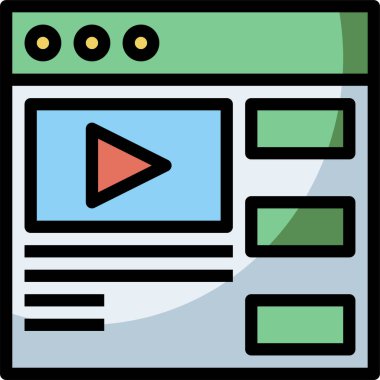 İçerik simgesi, vektör çizimi