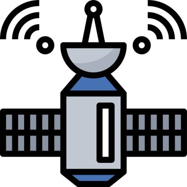 uydu istasyonu vektör illüstrasyonu