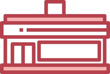 dükkan simgesi vektör illüstrasyonunu sakla 