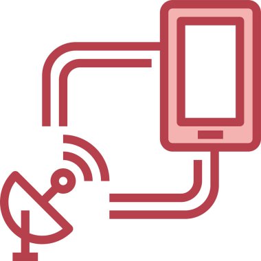 uydu istasyonu vektör illüstrasyonu