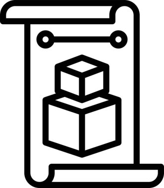 İçerik yönetimi simgesi, vektör illüstrasyonu