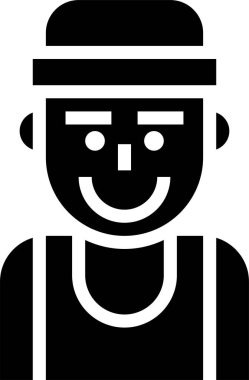 avatar simgesi vektör illüstrasyonu