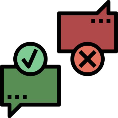 Sohbet simgesi vektör illüstrasyonu