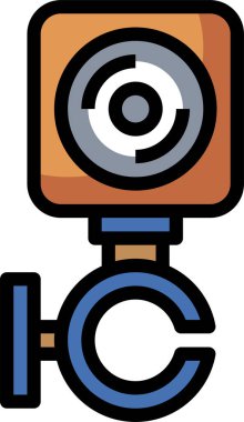 Gopro simgesi, vektör illüstrasyonu