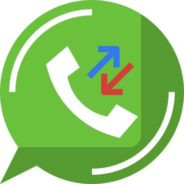 telefon arama simgesi, vektör illüstrasyonu