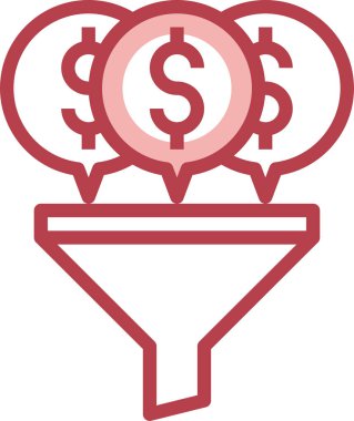 Dolar paralar düşer, vektör illüstrasyonu