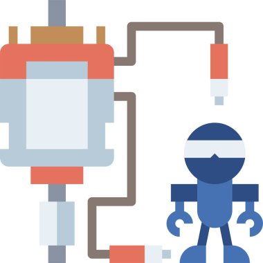 DC Motor simgesi, vektör çizimi