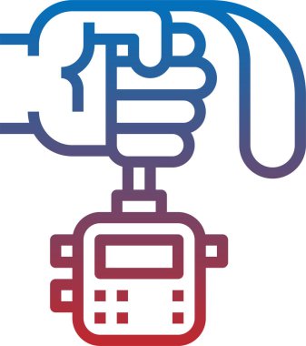 Stopwatch, uygulamalar ve web siteleri için zamanlayıcı düz vektör simgesini durdur