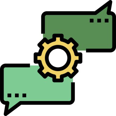 Sohbet simgesi vektör illüstrasyonu