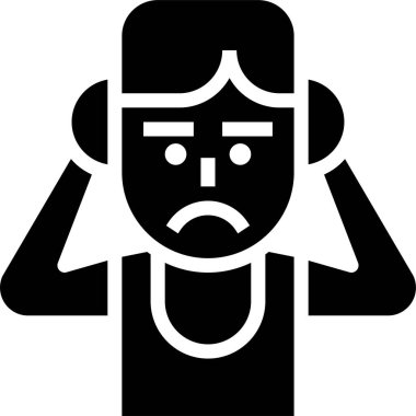 hüzünlü kadın vektör illüstrasyonu 